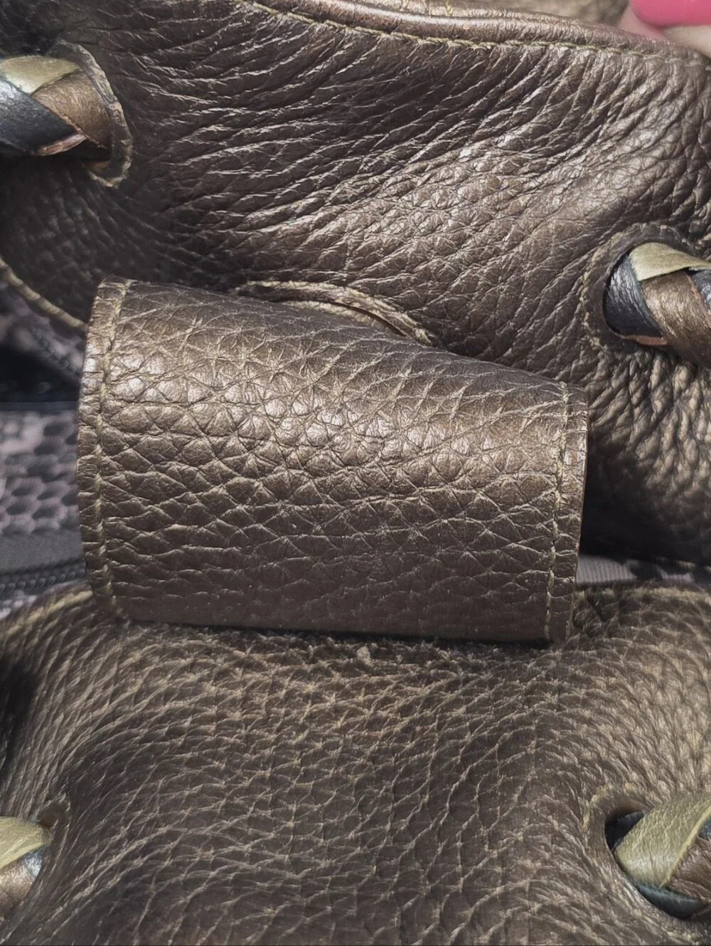 Brrighton Bronze Metallic Hobo Bag